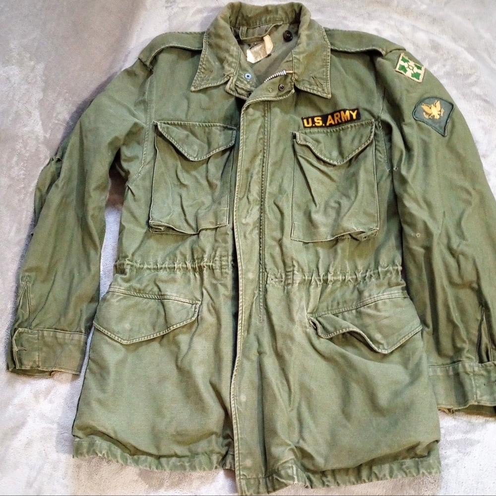 Vintage 1957 Early Vietnam War Army Field Jacket M